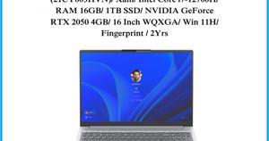 Laptop Lenovo Thinkbook 16 G4+ IAP 21CY003HVN - Intel core  i7-12700H, 16GB RAM, SSD 1TB, Nvidia Geforce RTX 2050 4GB GDDR6, 16 inch
