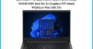 Laptop Lenovo ThinkBook 16 G4+ IAP 21CY003FVN - Intel Core i5-1240P, 16GB RAM, SSD 512GB, Intel Iris Xe Graphics, 16 inch