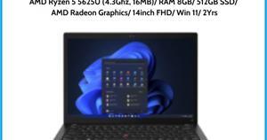 Laptop Lenovo ThinkPad E14 Gen 4 21EB005LVN - AMD Ryzen 5-5625U, 8GB RAM, SSD 512GB, AMD Radeon Graphics, 14 inch