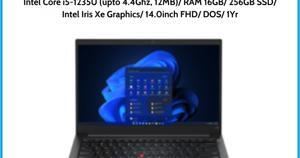 Laptop Lenovo Thinkpad E14 GEN 4 21E3S07200 - Intel Core i5 1235U, 16GB RAM, SSD 512GB, Intel Iris Xe Graphics, 14 inch