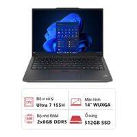 Laptop Lenovo ThinkPad E14 Gen 6 21M7004WVA (Intel Core Ultra 7 155H/ 16GB/ 512GB/ Intel Arc / 14" WUXGA/ NoOS/ Đen)