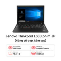 Laptop Lenovo Thinkpad L580 / I5 8250U / 8GB RAM  / 256GB SSD / Màn 15.6 inch HD / Kèm sạc - Hàng cũ đẹp (phím JP) | Giá rẻ, trả góp 0%