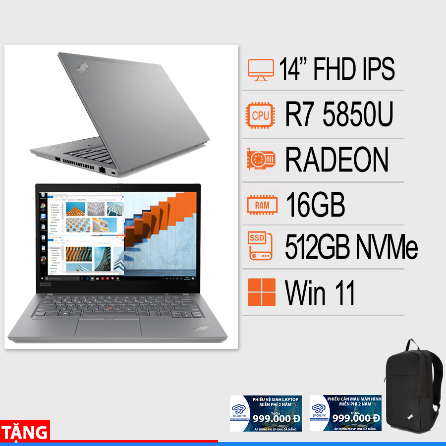 Laptop Lenovo Thinkpad P14s Gen 2 21A0008FVN - AMD Ryzen 7 PRO-5850U, 16GB RAM, SSD 512GB, AMD Radeon Graphics, 14 inch