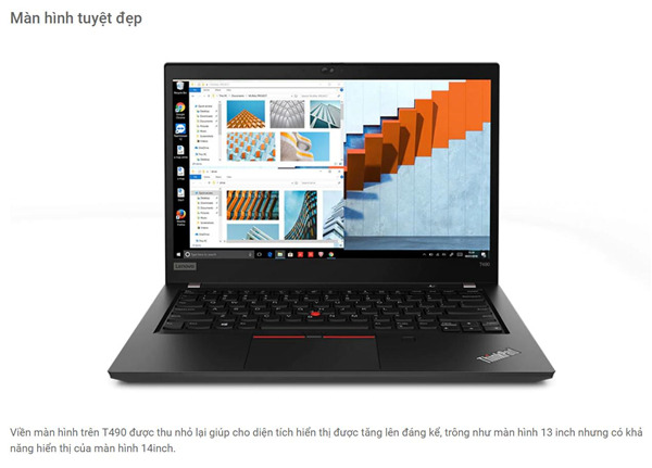 Laptop Lenovo ThinkPad T490s 20NXS00000 - Intel Core i5-8265U, 8GB RAM, SSD 256GB, Intel UHD Graphics 620, 14 inch