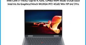 Laptop Lenovo ThinkPad X1 Yoga Gen 6 20XY00E2VN - Intel core i7-1165G7, 16GB RAM, SSD 512GB, Intel Iris Xe Graphics, 14 inch