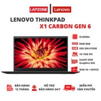 LAPTOP LENOVO THINKPAD X1 CACBON GEN 6, Core  i5-8350U, RAM 8GB, SSD 256/512GB, 14.1 inch FHDLAPTOP LENOVO THINKPAD X1 C