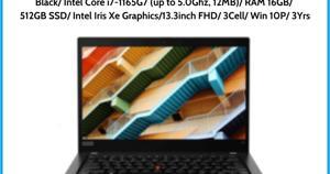 Laptop Lenovo ThinkPad X13 Yoga Gen 2 20W80040VN - Intel Core i7-1165G7, 16GB RAM, SSD 512GB, Intel Iris Xe Graphics, 13.3 inch