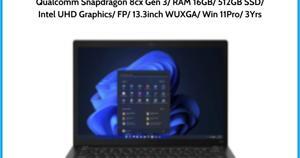 Laptop Lenovo ThinkPad X13s Gen 1 21BX0017VN - Qualcomm Snapdragon 8cx Gen 3, 16GB RAM, SSD 512GB, Qualcomm Adreno 690 GPU, 13.3 inch