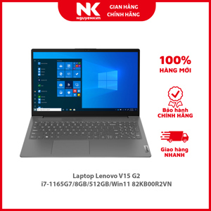 Laptop Lenovo V15 G2 ITL 82KB00R2VN - Intel core i7-1165G7, 8Gb RAM, SSd 512Gb, Intel UHD Graphics, 15.6 inch