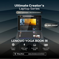 Laptop Lenovo Yoga Book 9i (I7-1355U/ Iris Xe/ Ram 16GB/ SSD 512GB/ Dual 13'3 2.8K OLED)
