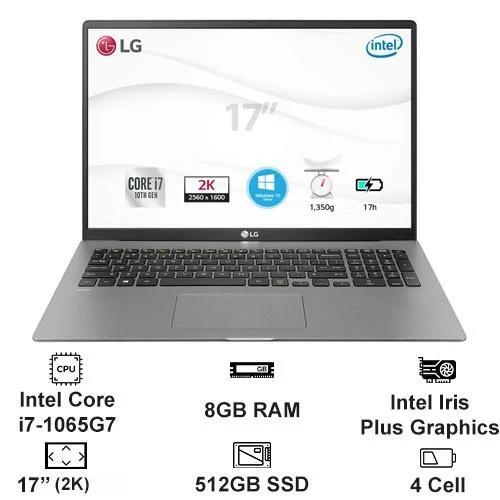 Laptop LG Gram 17Z90N-V.AH75A5 - Intel Core i7-1065G7, 8GB RAM, SSD 512GB, Intel Iris Plus Graphics, 17 inch