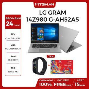 Laptop LG Gram 2018 14Z980 - Intel core i5, 8GB RAM, SSD 256GB, Intel UHD Graphics, 14 inch