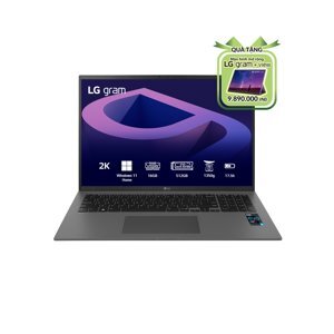 Laptop LG Gram 2022 16Z90Q-G.AH76A5 - Intel core i7, 16GB RAM, SSD 512GB, Intel Iris Xe Graphics, 16 inch
