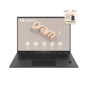 Laptop LG Gram 2023 14Z90R-G.AH75A5 - Intel Core i7-1360P, 16GB RAM, SSD 512GB, Intel Iris Xe Graphics, 14 inch
