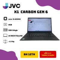 Laptop Like New Rẻ Lenovo Thinkpad x1 carbon gen 6 Core i5 8250U Ram 16gb SSD 512 14 inch FullHD
