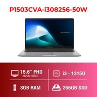 Laptop - Máy tính xách tay Asus ExpertBook P1503CVA i3-1315U/8GB/256GB SSD/UMA/15.6" FHD/ax+BT/FP/McAfee/Win 11 Home/Xám(Misty Grey)/2YW P1503CVA-i308256-50W