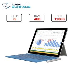 Laptop Microsoft Surface Pro 3 SSD 128GB - Intel Core i5-4300U, RAM 4GB, SSD 128GB, Intel HD Graphics, 12 inch