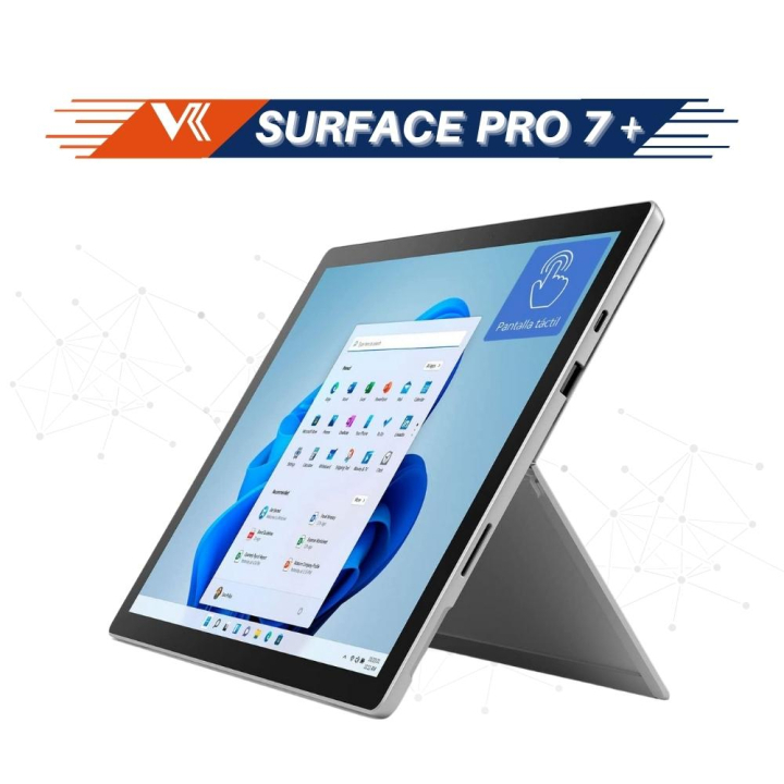Laptop Microsoft Surface Pro 7 Plus - Intel core i7-1165G7, 32GB RAM, SSD 1TB, Intel Iris Xe Graphics, 12.3 inch, Wifi