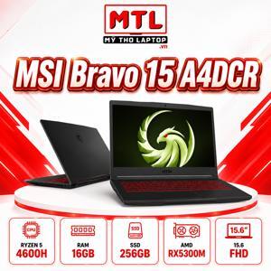 Laptop MSI Bravo 15 A4DCR-052VN - AMD Ryzen 5-4600H, 8GB RAM, SSD 256GB, AMD Radeon RX 5300M 3GB GDDR6 + AMD Radeon Graphics, 15.6 inch