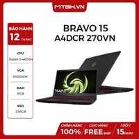 LAPTOP MSI BRAVO 15 A4DCR 270VN Ryzen 5 4600H | RX 5300M | 8GB RAM | 256GB SSD | 15.6" FHD 144Hz | Win10 SPC