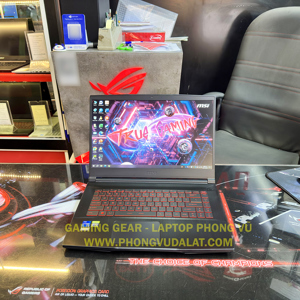 Laptop MSI GF63 Thin 11UC 1230VN - Intel Core i5-11400H, 8GB RAM, SSD 512GB, Nvidia GeForce RTX 3050 Max-Q 4GB GDDR6, 15.6 inch