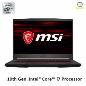Laptop MSI GF65 Thin 10SER-622VN - Intel Core i7-10750H, 8GB RAM, SSD 512GB, Intel UHD Graphics, Nvidia GeForce RTX 2060 6GB GDDR6, 15.6 inch