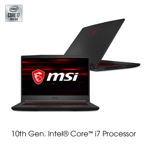 Laptop MSI GF65 Thin 10SER-622VN - Intel Core i7-10750H, 8GB RAM, SSD 512GB, Intel UHD Graphics, Nvidia GeForce RTX 2060 6GB GDDR6, 15.6 inch