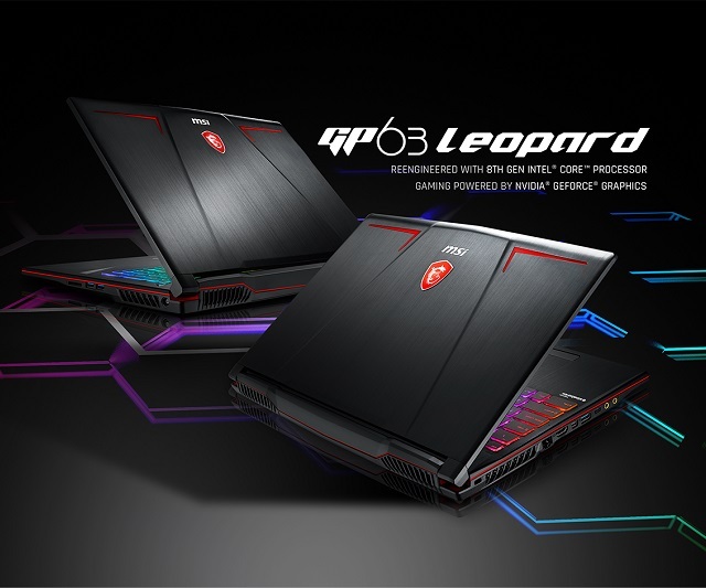 Laptop MSI GP63 8RD-434VN Leopard - Intel core i7, 16GB RAM, SSD 128GB + HDD 1TB, Nvidia GeForceGTX 1050Ti 4GB GDDR5, 15.6 inch