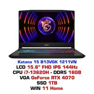 Laptop MSI Katana 15 B13VGK-1211VN - Intel Core i7-13620H, 16GB RAM, SSD 1TB, Nvidia GeForce RTX 4070 12GB GDDR6, 15.6 inch