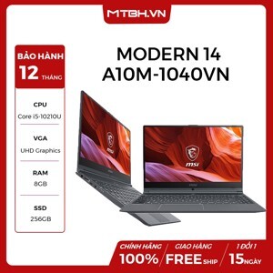 Laptop MSI Modern 14 A10M-1040VN - Intel Core i5-10210U, 8GB RAM, SSD 256GB, Intel UHD Graphics, 14 inch