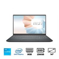 Laptop MSI Modern 14 B11MOU- 1027VN (Core™ i3-1115G4  8GB  256GB  Intel® UHD  14 inch FHD  Win 11  Carbon Gray)