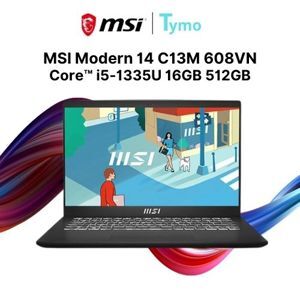 Laptop MSI Modern 14 C13M 608VN - Intel Core i5-1335U, 16GB RAM, SSD 512GB, Intel Iris Xe Graphics, 14 inch