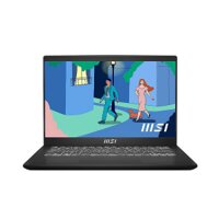 Laptop MSI Modern 14 (Core i5 1335U, 16GB RAM, 512GB SSD, Intel Iris Xe Graphics, 14 inch FHD IPS, Black, C13M‑608VN)