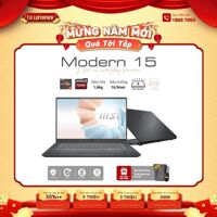 Laptop MSI Modern 15 A5M 235VN ( Gray ) | R7-5700U | 8GB DDR4 | SSD 512GB PCIe | VGA Onboard | 15.6 FHD IPS | Win11. -- Hàng Chính hãng, Deal Giá --Xem cấu hình chi tiết