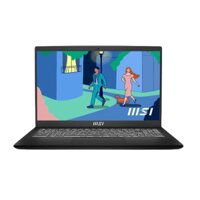 Laptop MSI Modern 15 (Core i5 1235U, 16GB RAM, 512GB SSD, Intel Iris Xe Graphics, 15.6 inch FHD IPS, Black, B12MO‑628VN)