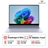 Laptop Samsung Galaxy Book4 Edge 16 (Snapdragon X Elite, RAM 16GB DDR5, SSD 512GB, Qualcomm® Adreno, 16" WQXGA+ Touch, Win 11, Shapphire Blue)