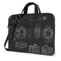 Laptop Shoulder Messenger Bag Briefcase Camera Schematic Laptop Bag Shockproof Foam Computer Protective Bag 13 inch
