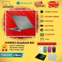Laptop Toshiba dynabook R63 cũ made in Japan I5-6300/8GB/256GB/13.3inch FHD/1.3kg mỏng nhẹ pin trâu, màn hình đẹp