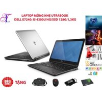 Laptop Utrabook Mini Dell Latitude E7240 Core i5 4300U, Ram 4G, SSD 128G, Màn 12.5IN, nặng 1.3kg