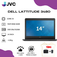 Laptop xách tay Giá rẻ Laptop Dell Latitude 3480/i5-7200/Ram 8gb/SSD 256G 14.0 Pin 80%