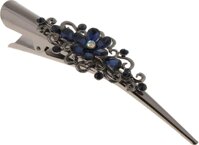 Large Alligator Hair Clips for Women Strong Hair Clamp Grips for Thick Hair - Blue