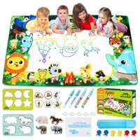 Large Doodle Mat, Large Water Drawing Mat for Kids MAGIC Water Doodle Drawing Mat Mess-Free, Non-Toxic, Eco-Friendly, Reusable 59 Inches x 35 Inche...