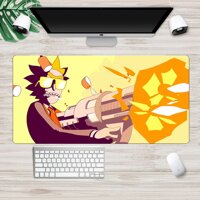 large gaming mouse pad anime lock mouse pad non-slip rubber base PC accessories desk notebook pad