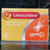 Laroscorbine 1g/5ml Bayer (Acid ascorbic) – Phòng tình trạng thiếu vitamin C (Hộp 6 ống x 5ml)