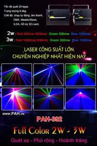 Laser 2w - 3w full color