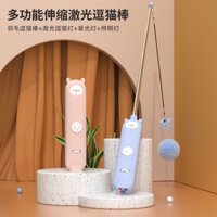 Laser Cat Funny Stick Cat Toy Sạc hồng ngoại Bút Laser Cat Moss Đèn tự hạnh phúc và giảm bớt sự nhàm chán Đèn chiếu sáng