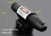 Laser Spike Scope Tia Xanh cho ống ngắm súng