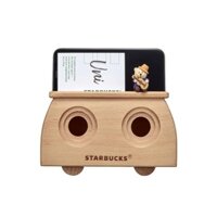 🎀【Last chance In Stock】2021 Starbucks Hàn Quốc Summer Wood Speaker mobile phone stand