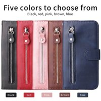 Lật Bao Đựng Thẻ Da Mới Dây Kéo Flip Case Tecno Spark Go 1 30C 30 20 20C Camon 30 30S Pova 6 Neo Pro Premier 2025 5G Da Sang Trọng Khe Cắm Thẻ Vỏ Điện Thoại