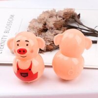 Lật đật mini cho bé hình nhân vật Heo siêu dễ thương, bé chơi, trang trí bàn học